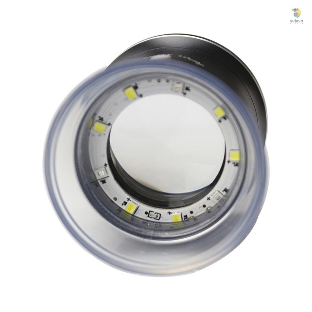 Kính Lúp Phóng Đại 30X Có Đèn LED Với 6 Trắng 3 Tia UV Có Thể Sạc Lại Dùng Để Đo Trang Sức