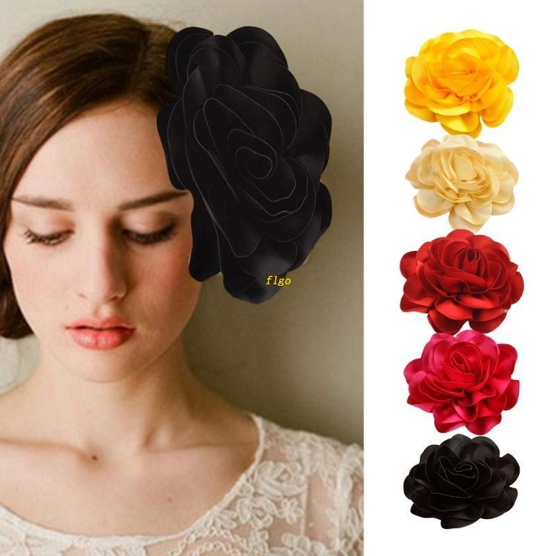 Kẹp Tóc Hình Hoa Lớn Nhiều Màu Sắc Thời Trang Dự Tiệc / Sân Khấu Cho Nữ