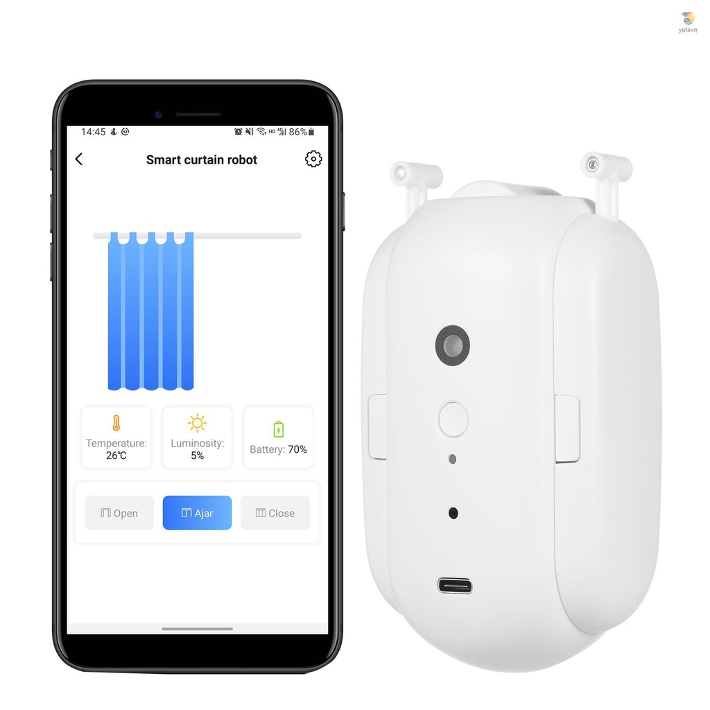 Thiết Bị Mở Màn Cửa Thông Minh Tự Động Điều Khiển Bằng Giọng Nói Cho Amazon Alexa Googl