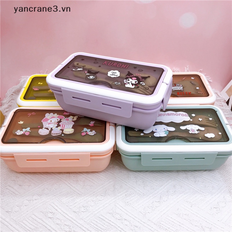 Hộp Đựng Cơm Trưa Hai Tầng Sức Chứa Lớn Hình Cinnamoroll Kuromi Dễ Thương Dành Cho Học Sinh yancrane3.vn