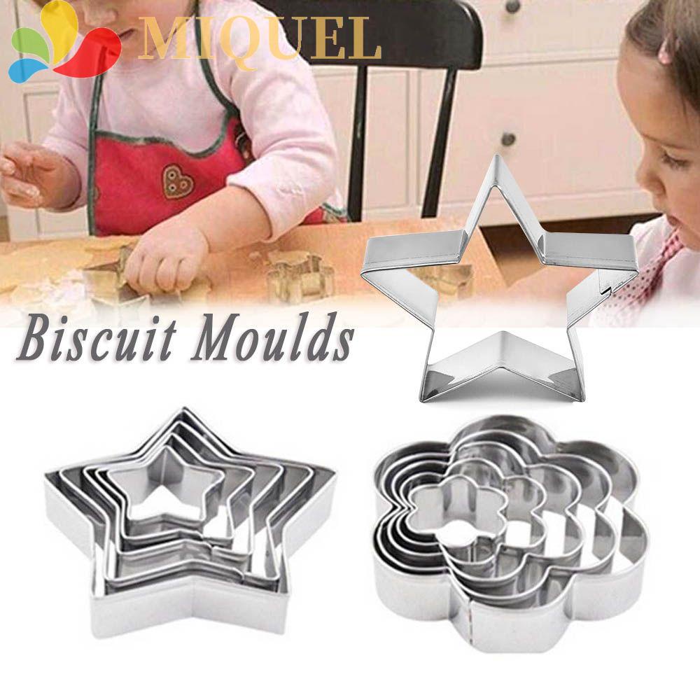 Khuôn Cắt Bánh Quy Hình Trái Tim Và Ngôi Sao Bằng Thép Không Gỉ