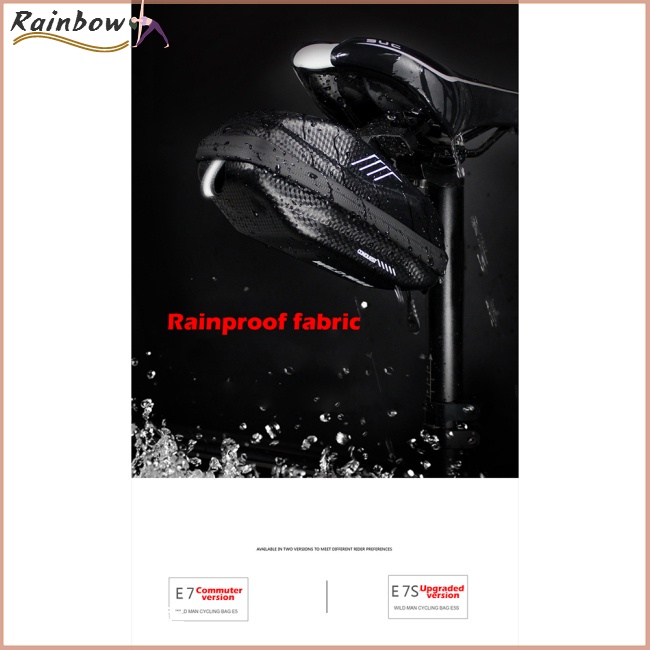 Túi Đựng Đồ Chống Sốc Gắn Dưới Yên Xe Đạp Leo Núi Dung Tích 0.8L