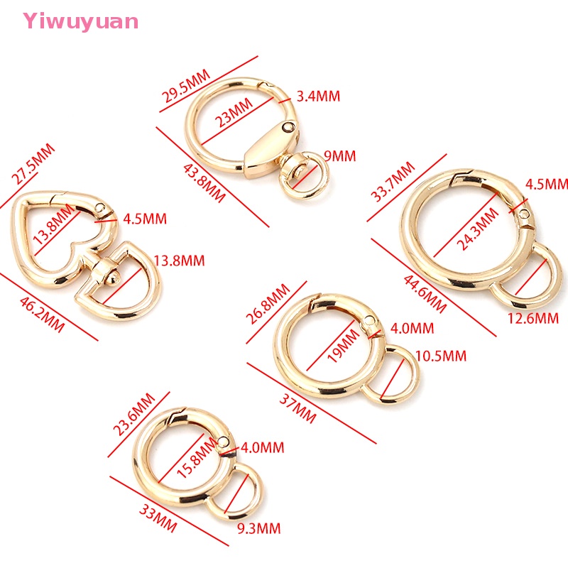 1 Móc Khóa Carabiner Bằng Kim Loại DIY Mới