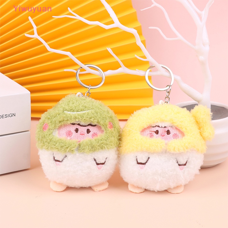 Búp Bê Nhồi Bông Hình Thỏ Gà Sáng Tạo 10CM Trang Trí Ba Lô / Móc Khóa Xe Hơi Mới