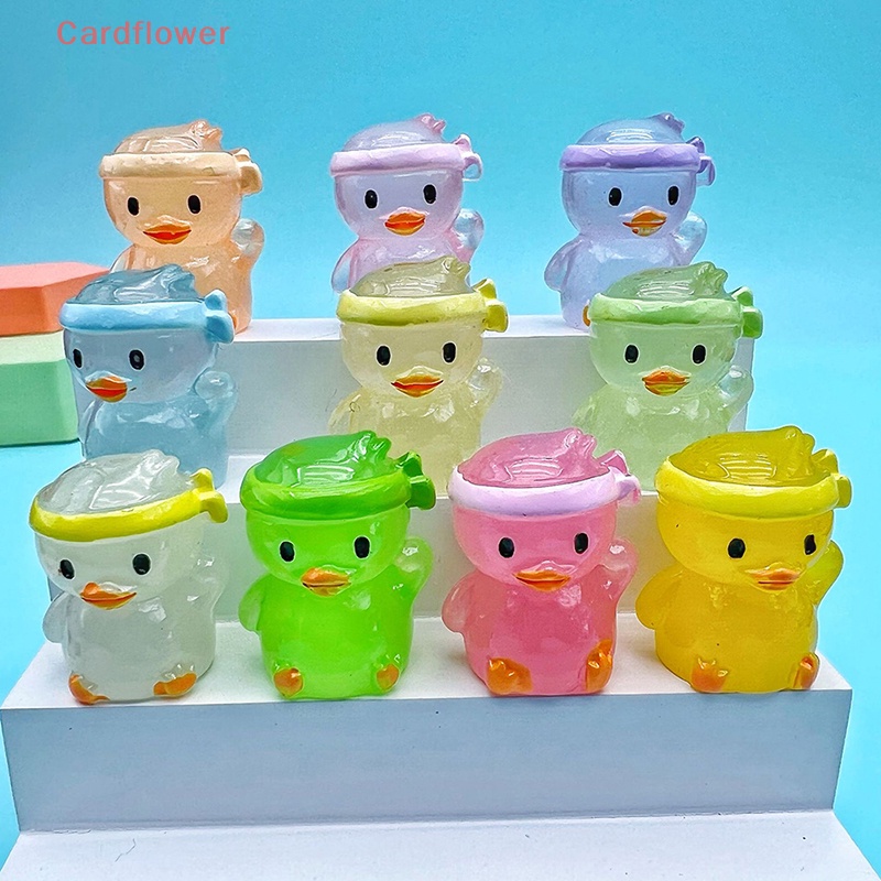 2 Tượng Vịt Con Phát Sáng Trang Trí Đáng Yêu Mới