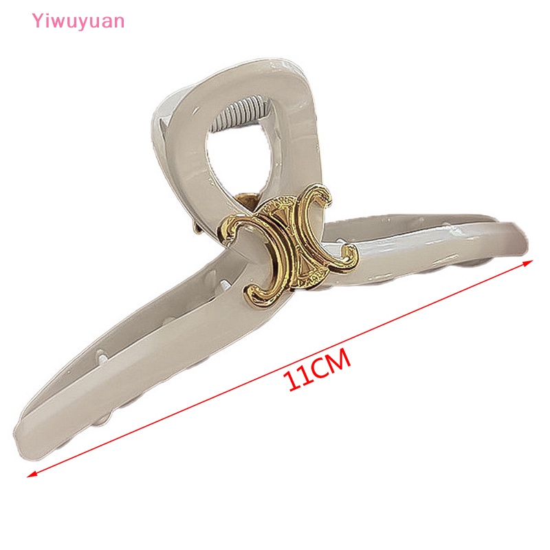 < Yiwuyuan > Kẹp Tóc Xoăn Cỡ Lớn Kết Cấu Hình Cá Mập Phong Cách retro Thanh Lịch Cho Nữ Dự Tiệc Tại Nhà