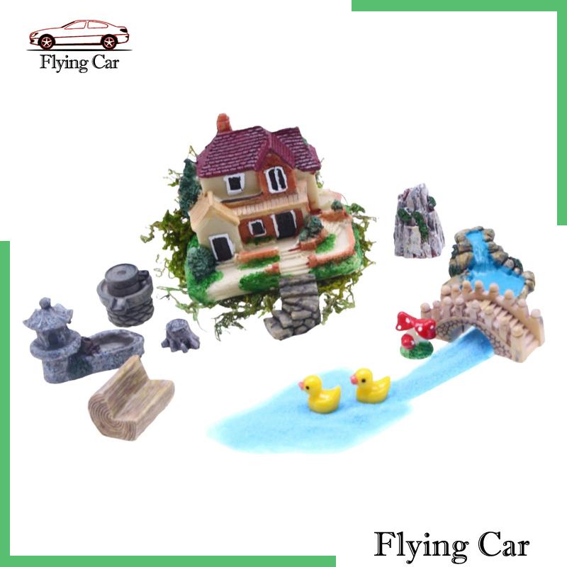 Bộ Mô Hình Villa Tỉ Lệ 1 / 12 Để Bàn Trang Trí DIY