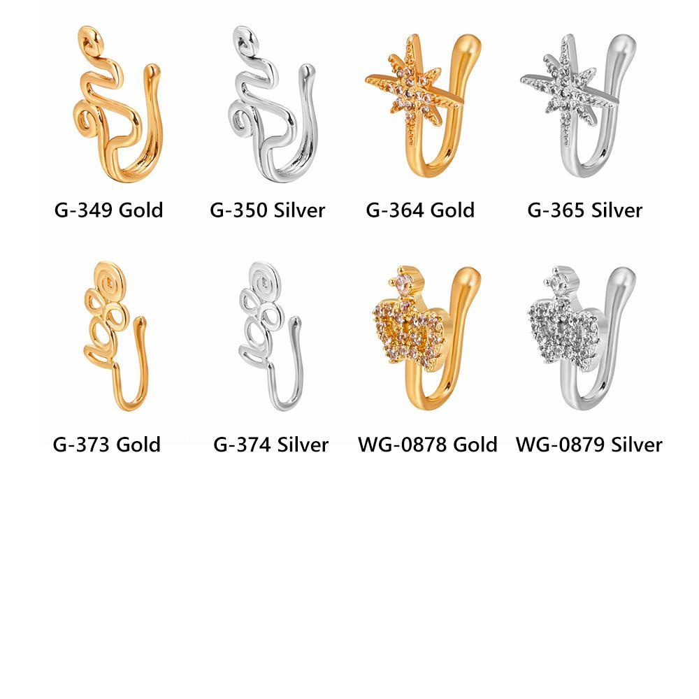 Khuyên mũi giả nhiều mẫu tùy chọn thời trang cá tính cho nữ