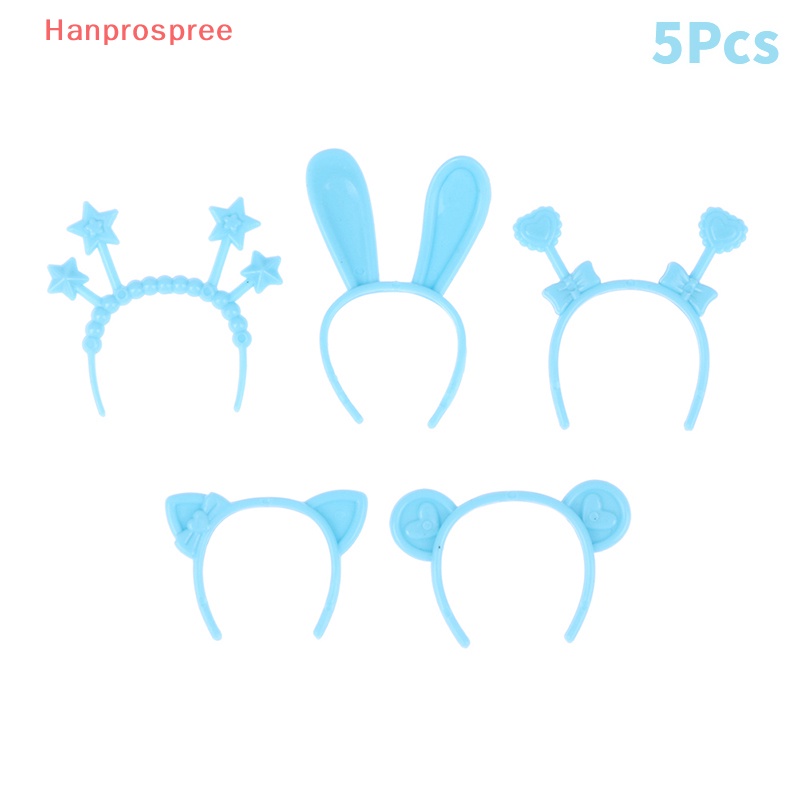 Set 5 Băng Đô Tai Thỏ / Mèo / Gấu 30cm Dành Cho Búp Bê Barbie