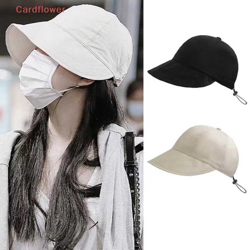 Mũ Tai Bèo Vành Rộng Chống Nắng Mùa Hè Nhanh Khô Có Dây Rút Tùy Chỉnh Nhỏ Gọn Mới