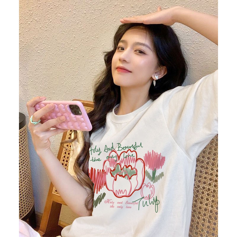 Áo Thun Unisex 100% Cotton Nguyên Chất Ngắn Tay Phong Cách Hàn Quốc Mới NRVP 2023