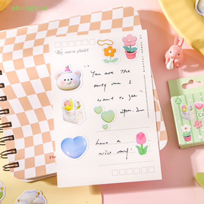 Bộ 50 Sticker Hình Marshmallow Động Vật Dễ Thương Dùng Để Trang Trí Album / Điện Thoại / Sổ Tay