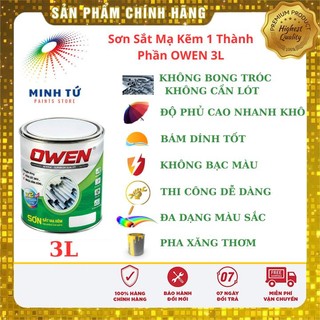 Sơn sắt mạ kẽm 1 thành phần - owen