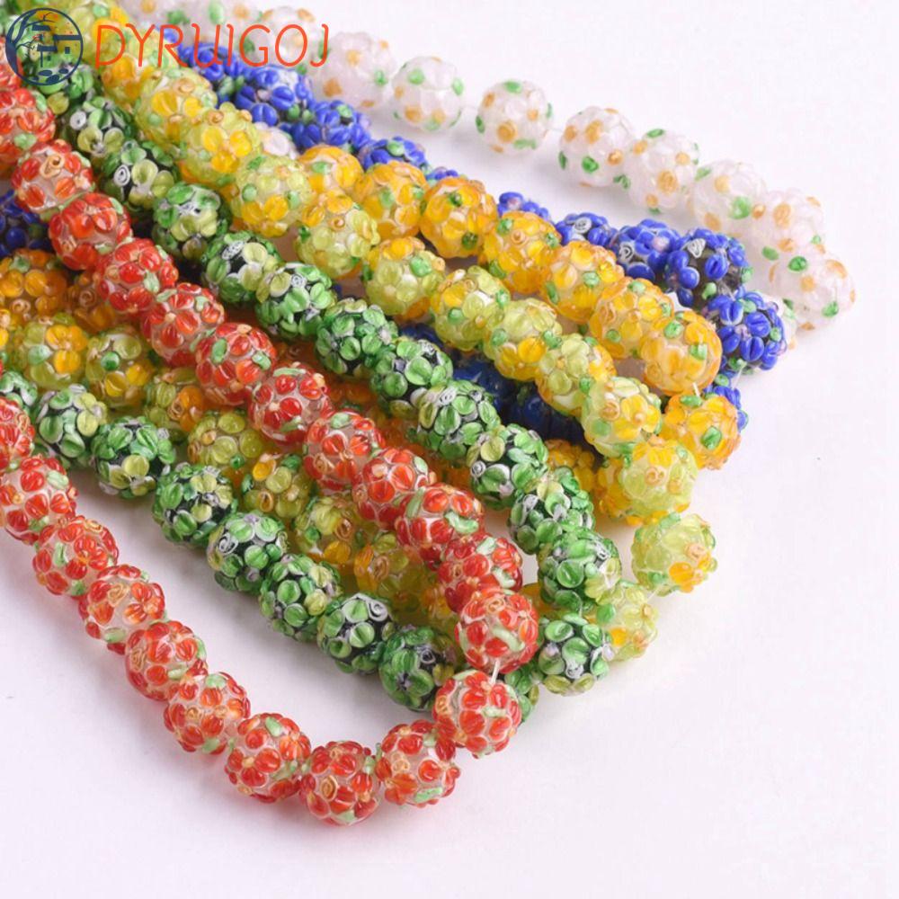 Bộ Hạt Thủy Tinh Nhiều Lớp Hình Cánh Hoa Dùng Làm Trang Sức Thủ Công DIY