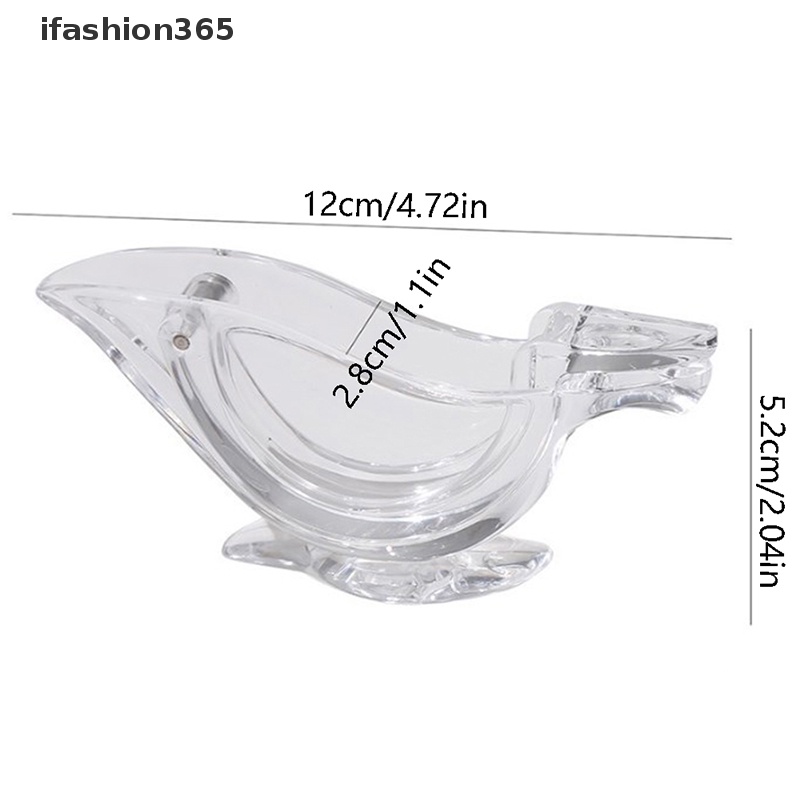 [ifashion365] Kẹp Ép Nước Chanh / Cam Bằng Nhựa ABS Trong Suốt Thiết Kế Hiện Đại Cho Nhà Bếp