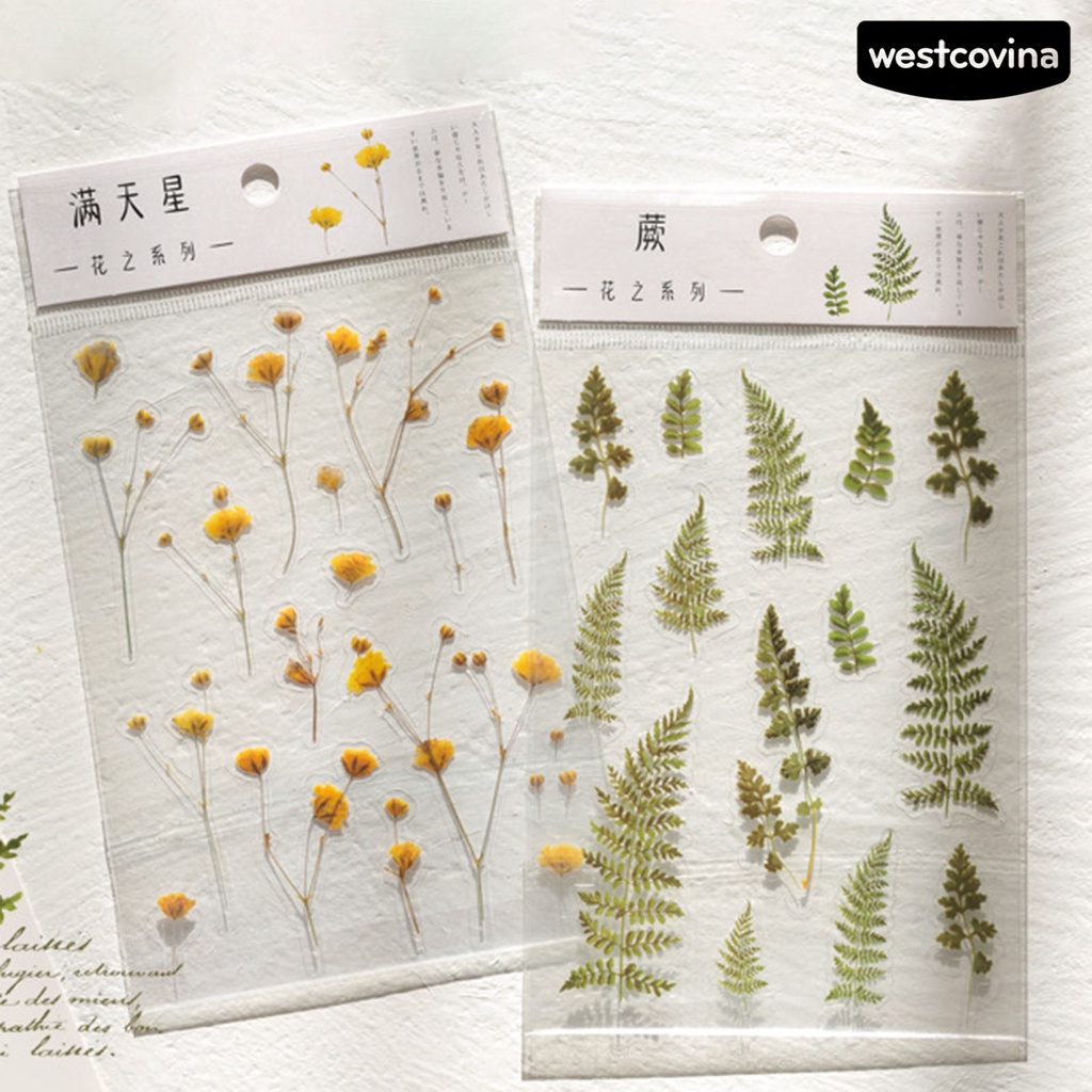 [COD]♪Bộ 2 Miếng Dán Trang Trí Sổ Tay Chống Thấm Nước Tự Dính DIY