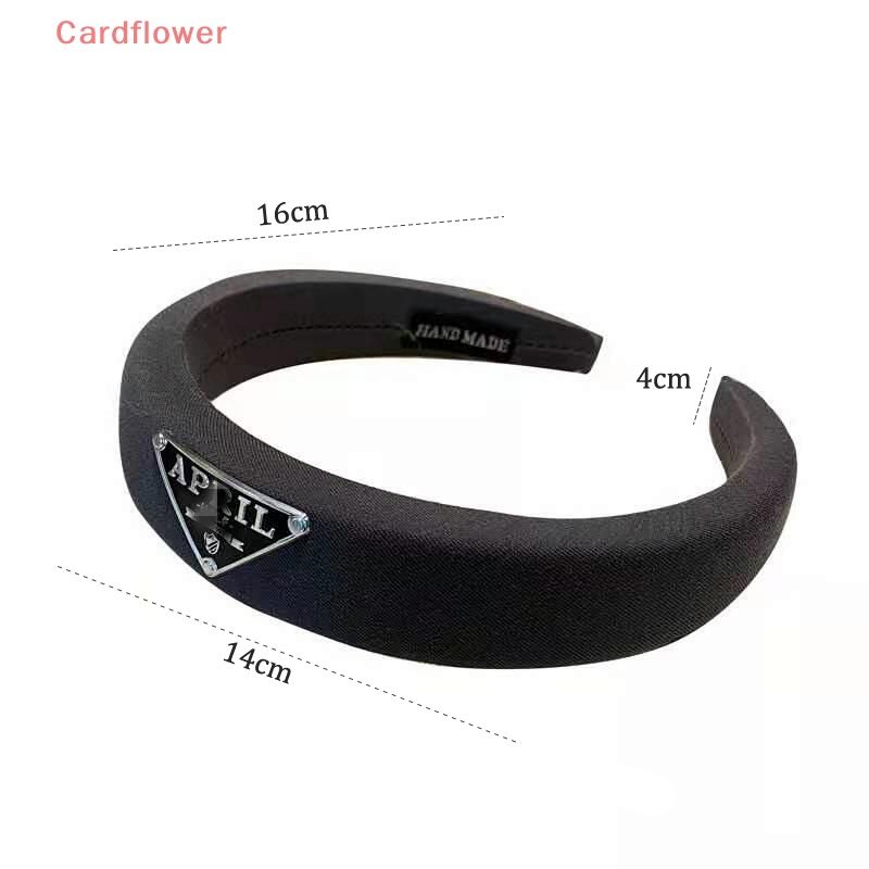 < Cardflower > Băng Đô Hình Tam Giác Dày Bản Rộng Đa Năng Phụ Kiện Tóc Đa Năng Mới