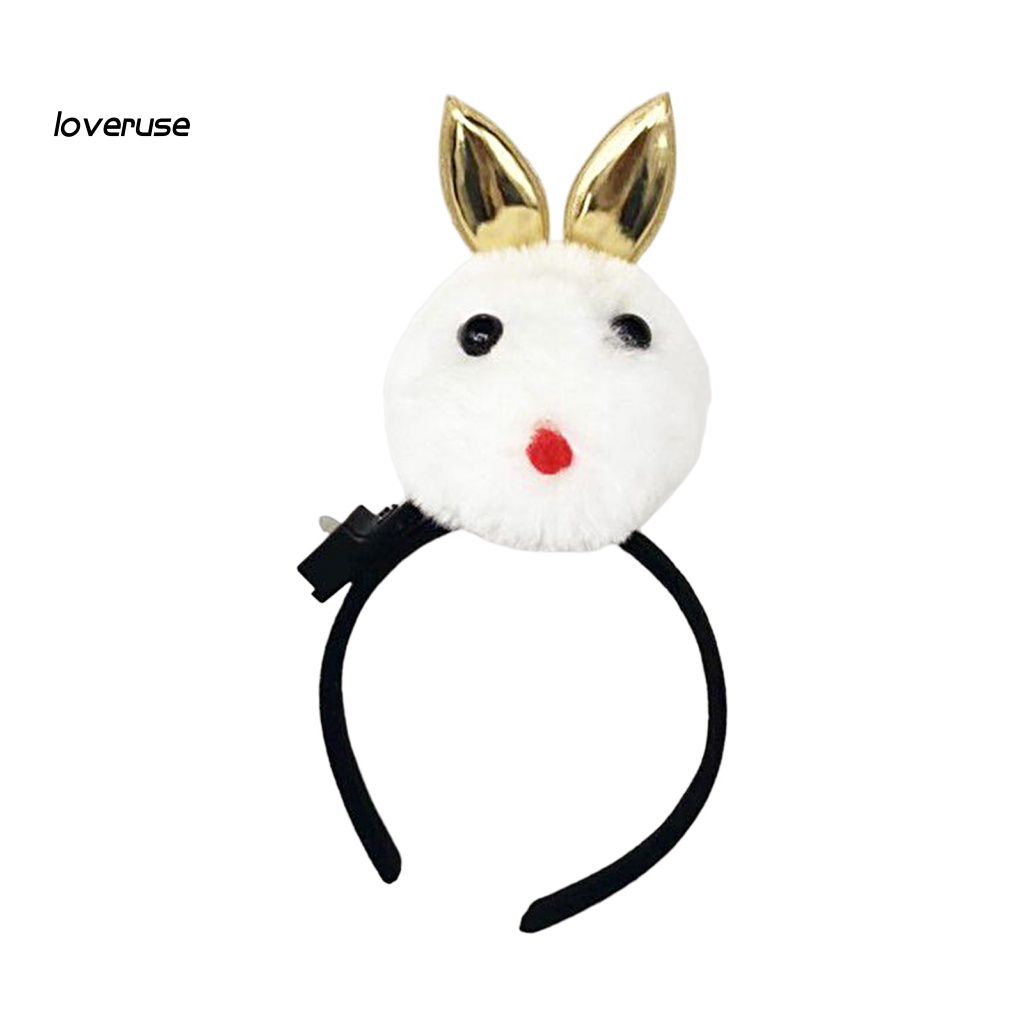 / Lo / Băng Đô Tai Thỏ Phát Sáng Không Phai Màu Đáng Yêu Cho Bữa Tiệc