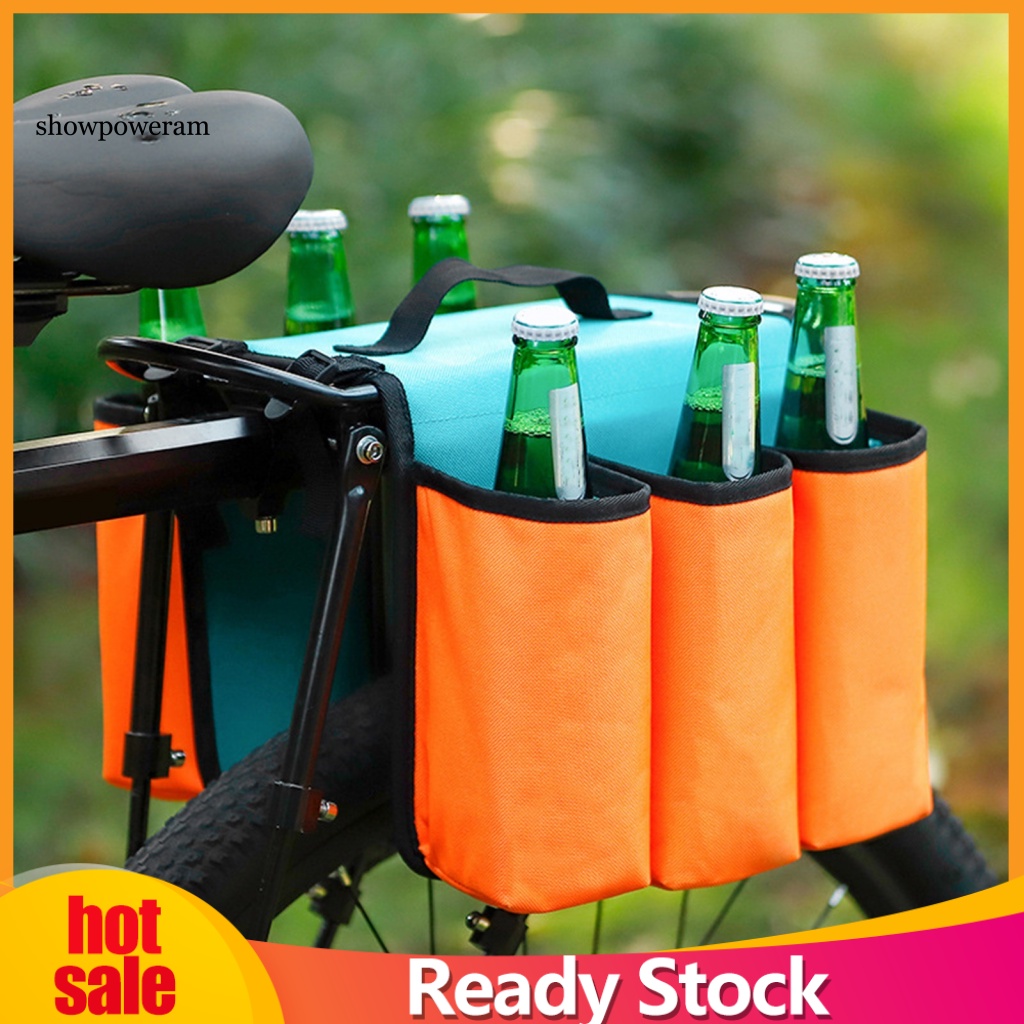 Túi Đựng Đồ Uống Hai Mặt 6 Ngăn Gắn Yên Xe Đạp Chống Nước