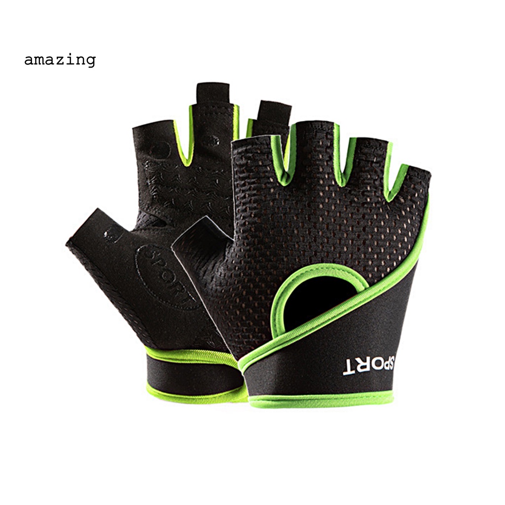 1 Đôi Găng Tay Chạy Xe Đạp Lưới Chống Trượt