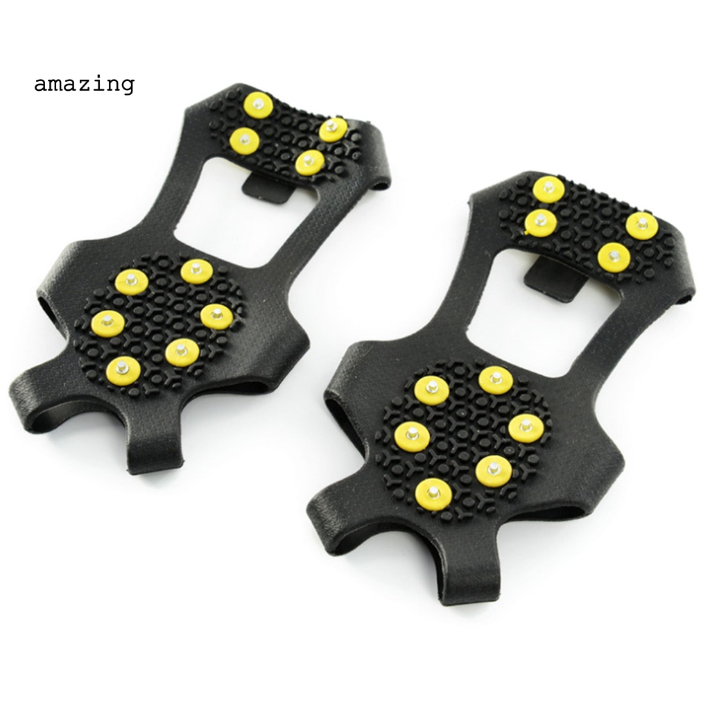 Kẹp Đi Tuyết Chống Trượt Có 10 Đinh Tán Unisex