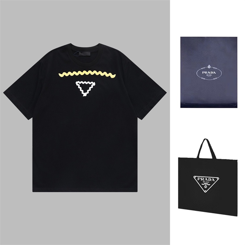 Pr88ad- Áo Thun Ngắn Tay Thêu Hình Tam Giác Mới Nhất Cho Cả Nam Và Nữ Hejkdryerdh