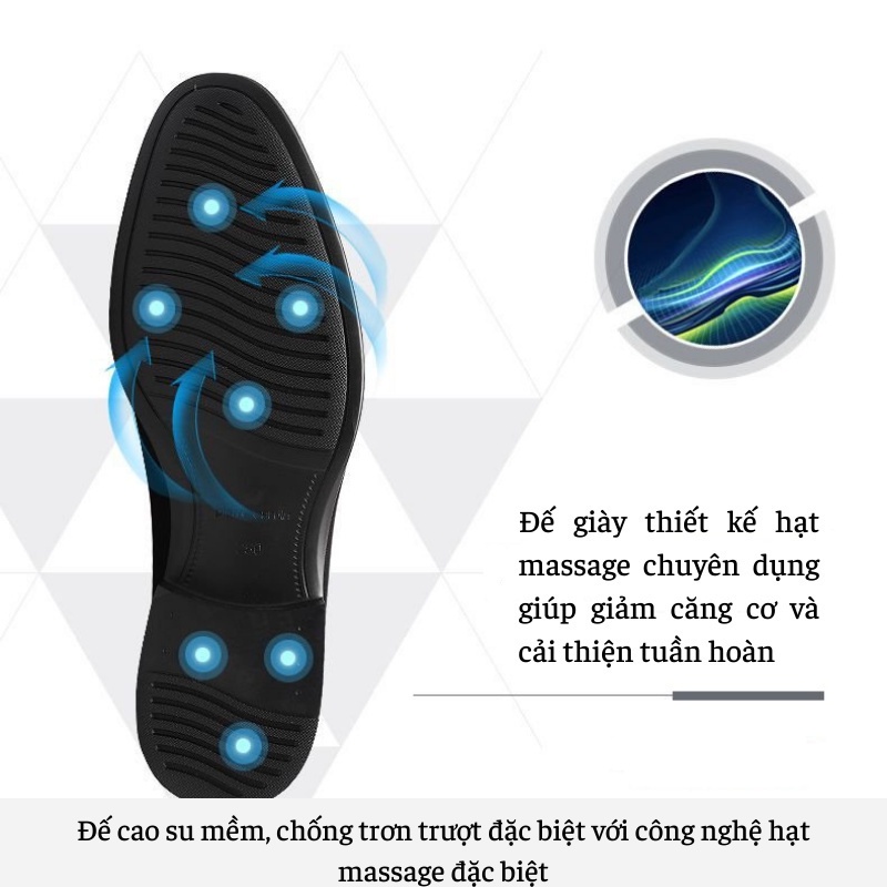 Giày Nam công sở Pierre Cardin chính hãng A1P9401F160212A Thời Trang Nam Da thật giày tây Thoải Mái Cho Nam