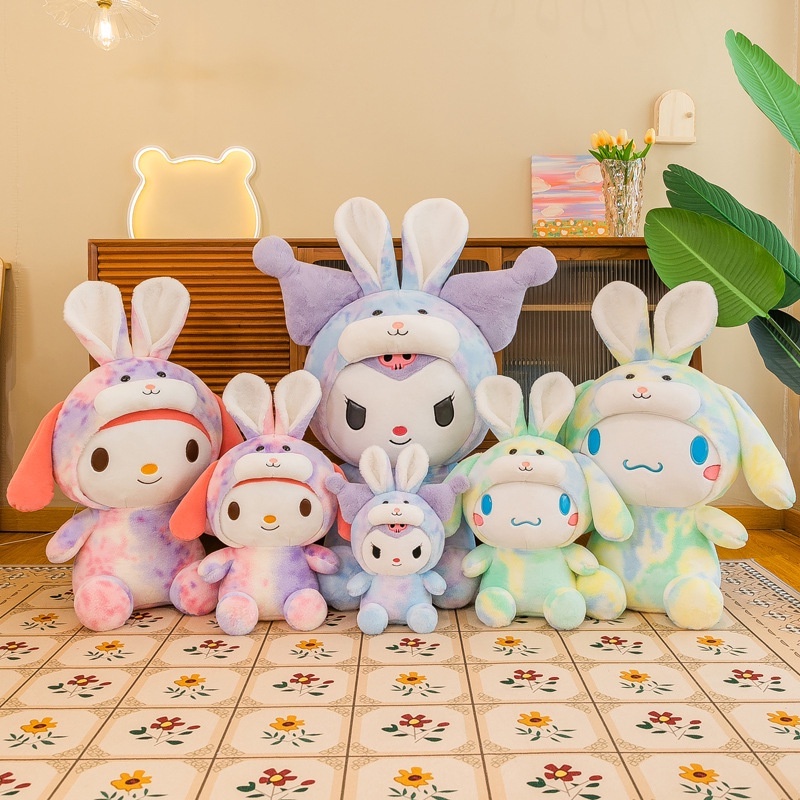 Thú Nhồi Bông Hình Chú Thỏ Sanrio Kuromi Melody Cinnamon Đáng Yêu