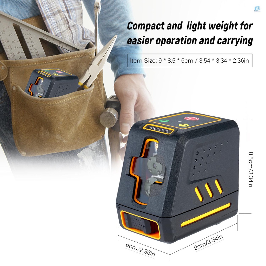 Máy Đo Bằng Laser Chuyên Nghiệp Tự Cân Bằng Ngang Và Dọc Tự Động Có Thể Điều Chỉnh Độ Sáng Red B