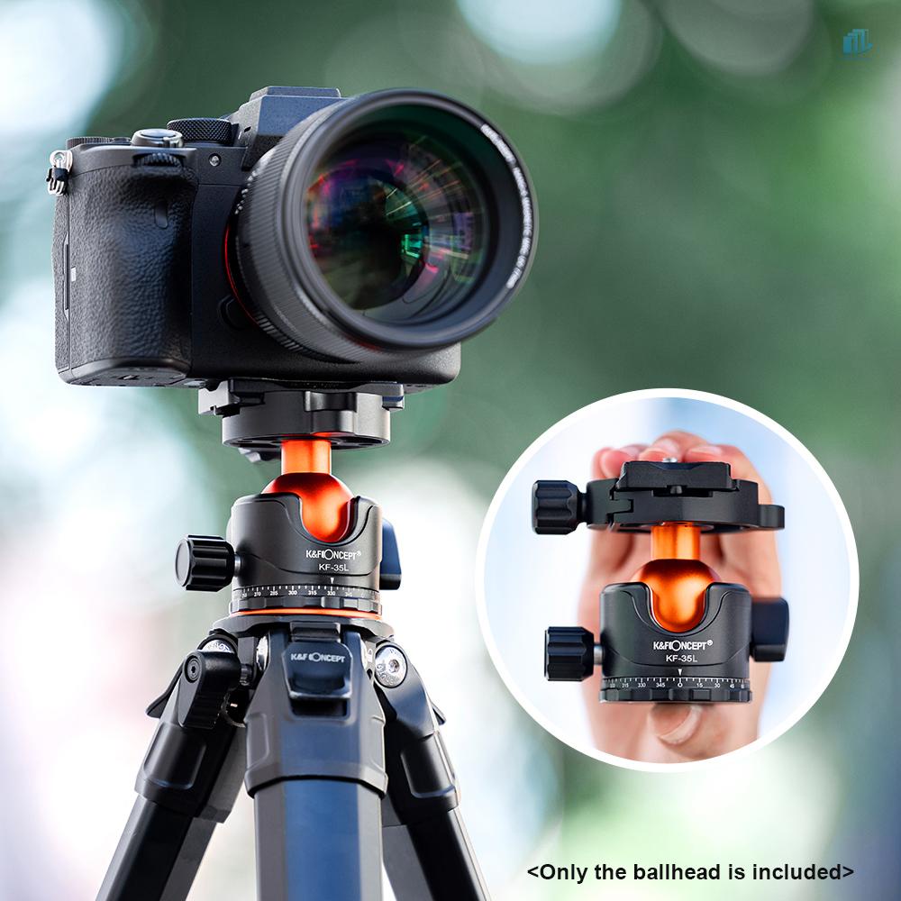 Bộ Chuyển Đổi Gậy Ba Chân Đầu Bi Lớn 35mm Nối Nhanh Ốc 1 / 4 Inch BH-35L Tháo Gỡ Nhanh Bằng Hợp Kim Nhôm Cho smartwatchinone K &amp; F