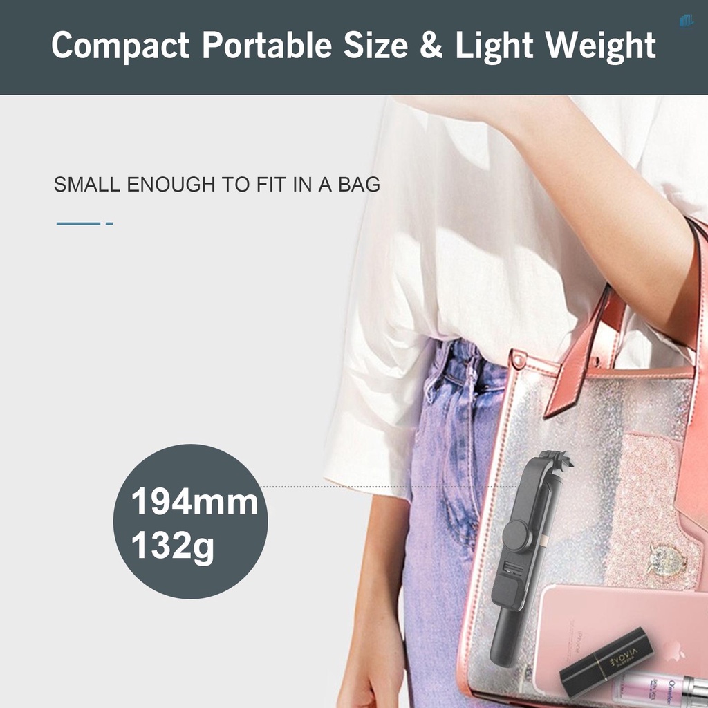 Gậy Tự Sướng Bằng Hợp Kim Nhôm Có Giá Đỡ Đa Năng Cho Selfie