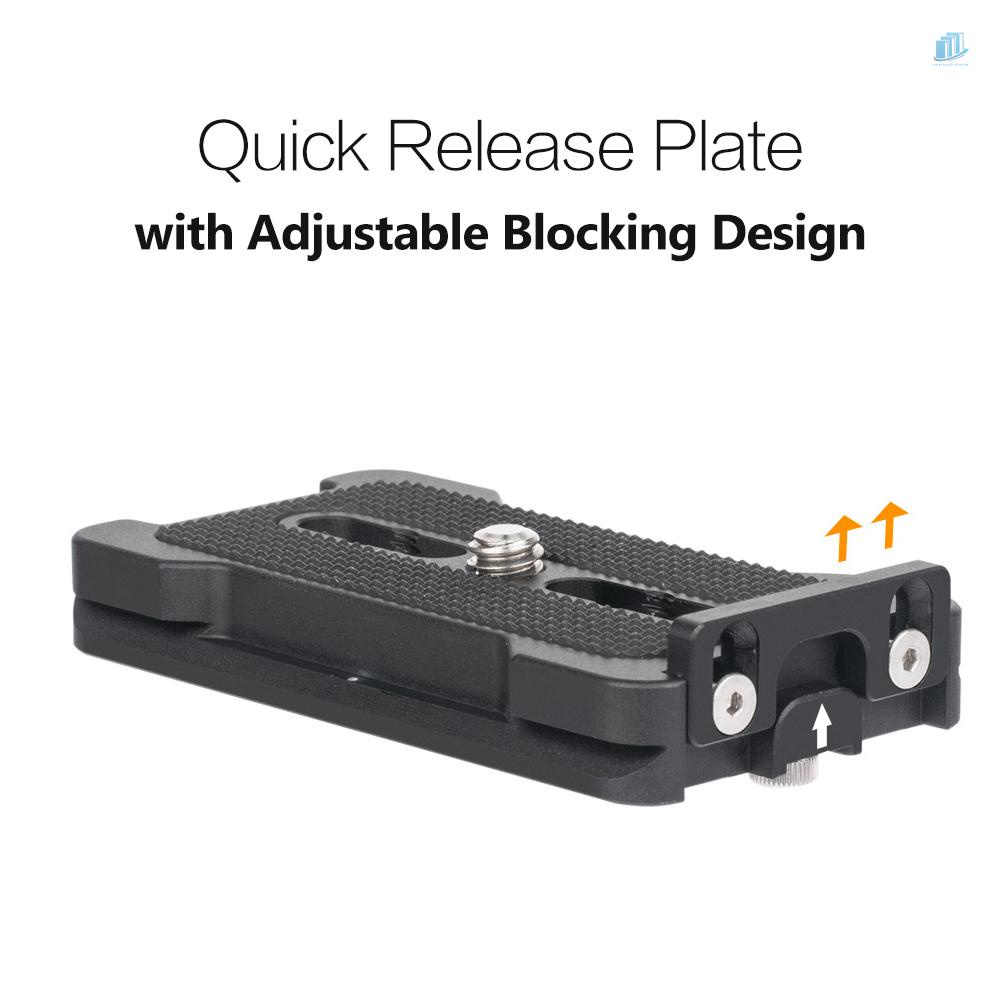 ANDOER Tấm Tháo Lắp Nhanh 70mm QR 1 / 4 Inches Tương Thích Arca Swiss Đầu Gậy Ba Chân Tiêu Chuẩn Arca Swiss PU-70L 70mm