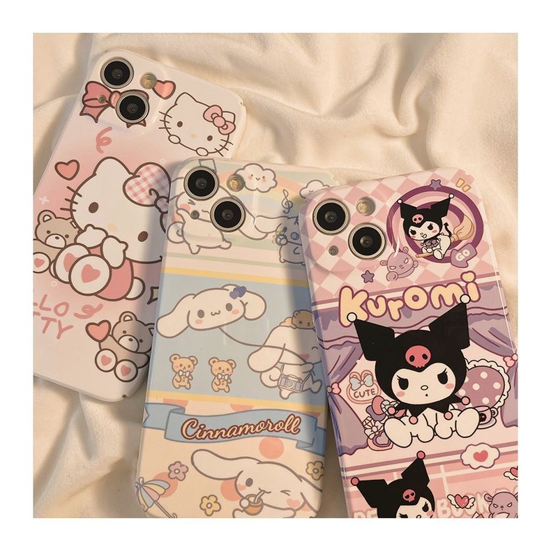 Ốp Điện Thoại Cứng Họa Tiết Hoạt Hình Dễ Thương Cho Iphone 7P 11 14xsmax12 xr8pro13 plus BZ7W