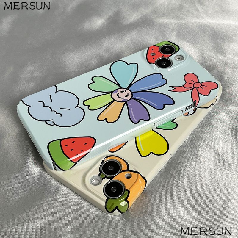 Ốp Điện Thoại Cứng Họa Tiết Hoa Hướng Dương Nhiều Màu Cho Iphone 11 78 12 14promax xs 13 Xr 8IOO