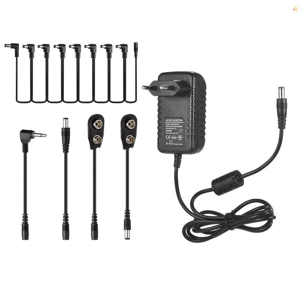 Bộ Chuyển Đổi Nguồn Điện Tạo Hiệu Ứng Đàn Guitar 8 Chiều DC 9V 1A mynice CP-07B