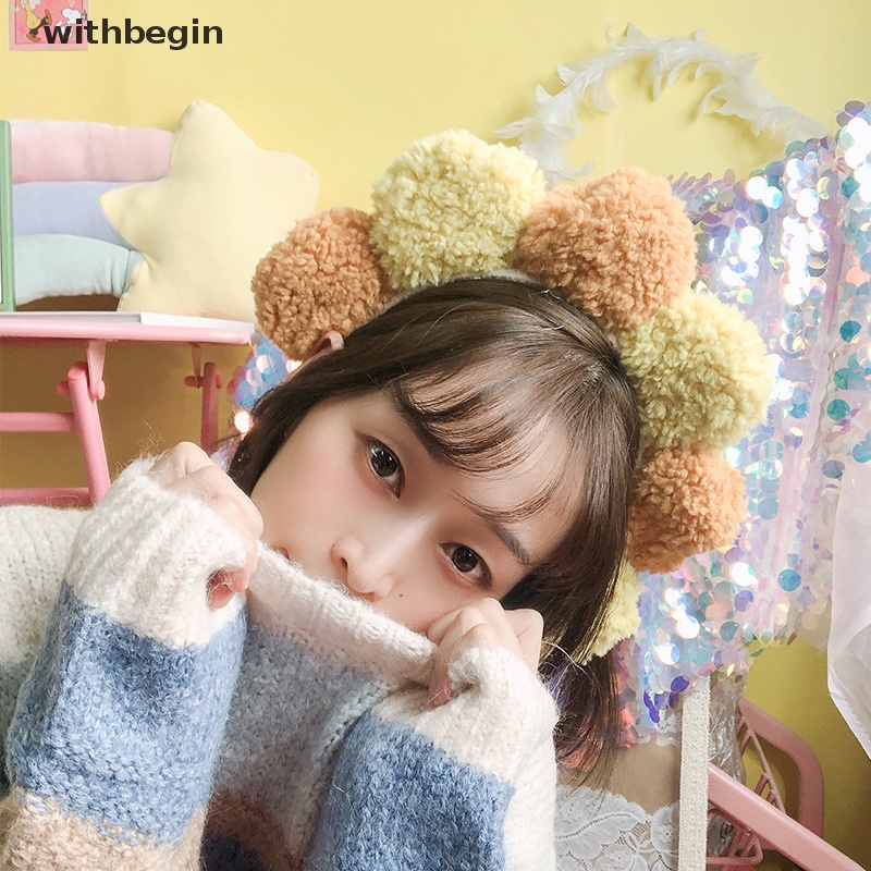 Băng Đô Vải Bông Hoa Hướng Dương Nhiều Màu Dễ Thương