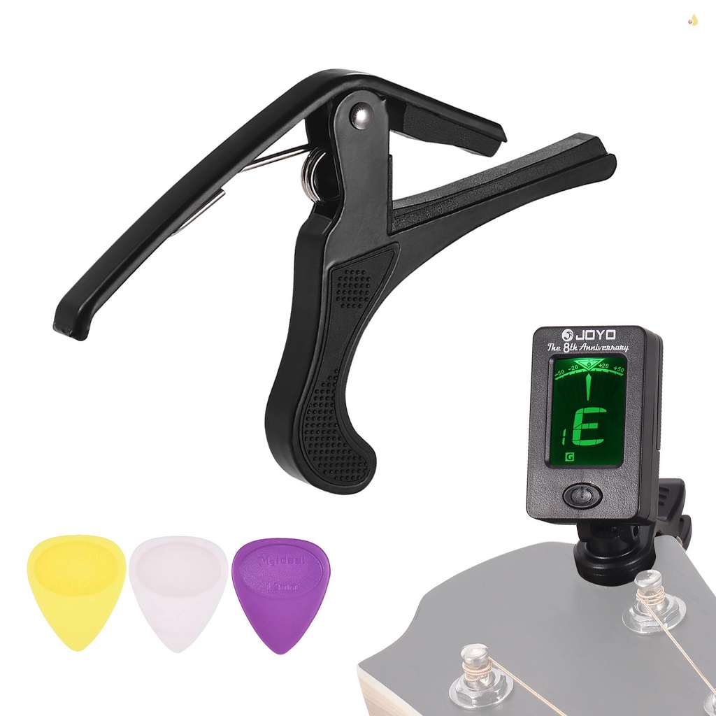 Bộ 3 Miếng Gảy Đàn Guitar Kỹ Thuật Số LCD Trọng Lượng Nhẹ Cho Người Mới Bắt Đầu