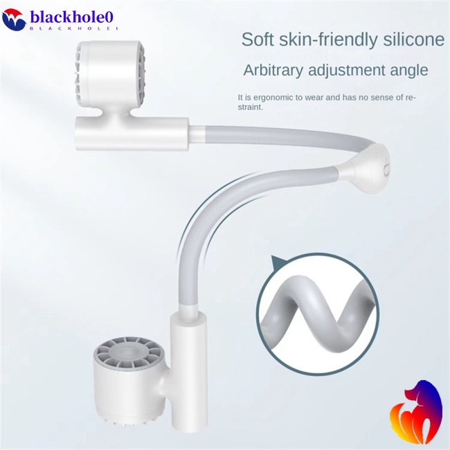 Quạt Thể Thao Đeo Cổ Không Cánh Chạy Pin 2400mah Hai Đầu Yên Tĩnh Có Thể Sạc Lại Bằng Cổng Usb