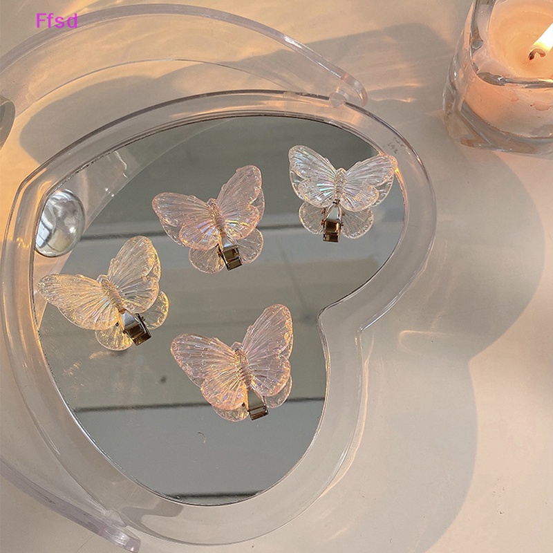 Set 5 Kẹp Tóc Hình Bướm Trong Suốt Thời Trang Cho Nữ