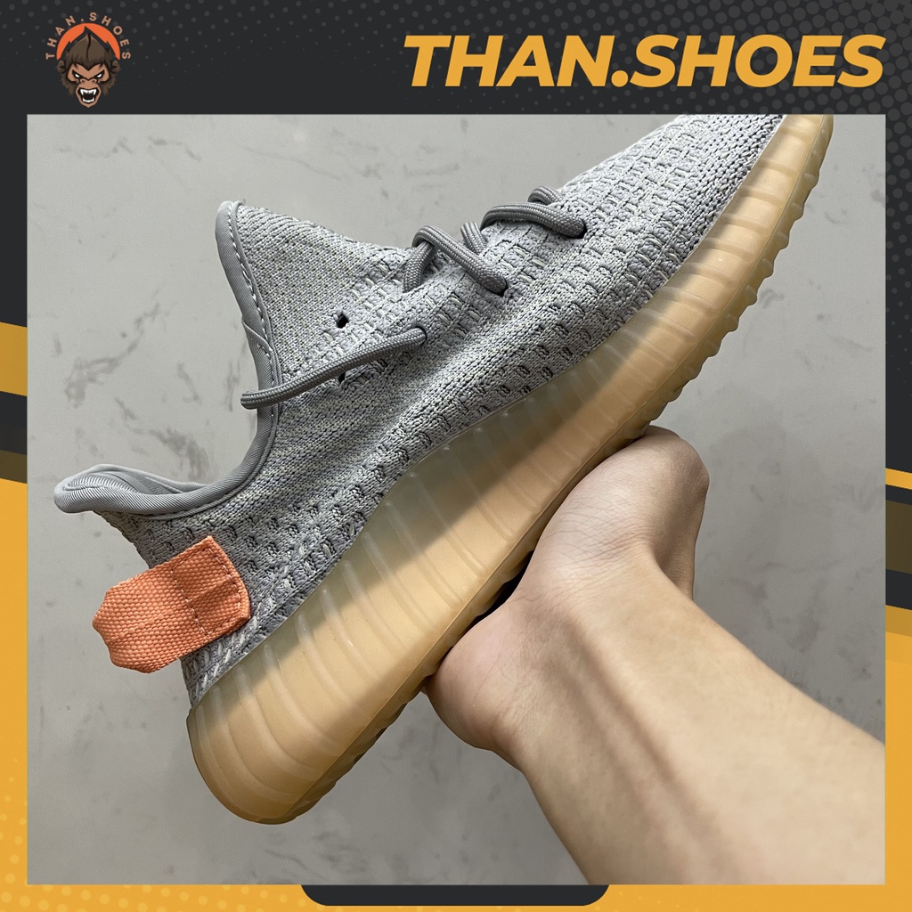 Giày Yz 350 V2 True Form, Yz 350 Xám Vệt Cam - Than.Shoes