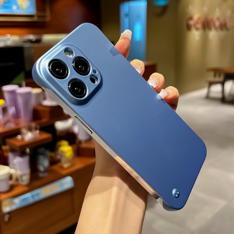 Ốp Điện Thoại Nhựa Cứng Không Viền Cho iphone 15 promax 15 14 plus 13 12 mini 11 pro xs max xr x 8 7 plus se 2020