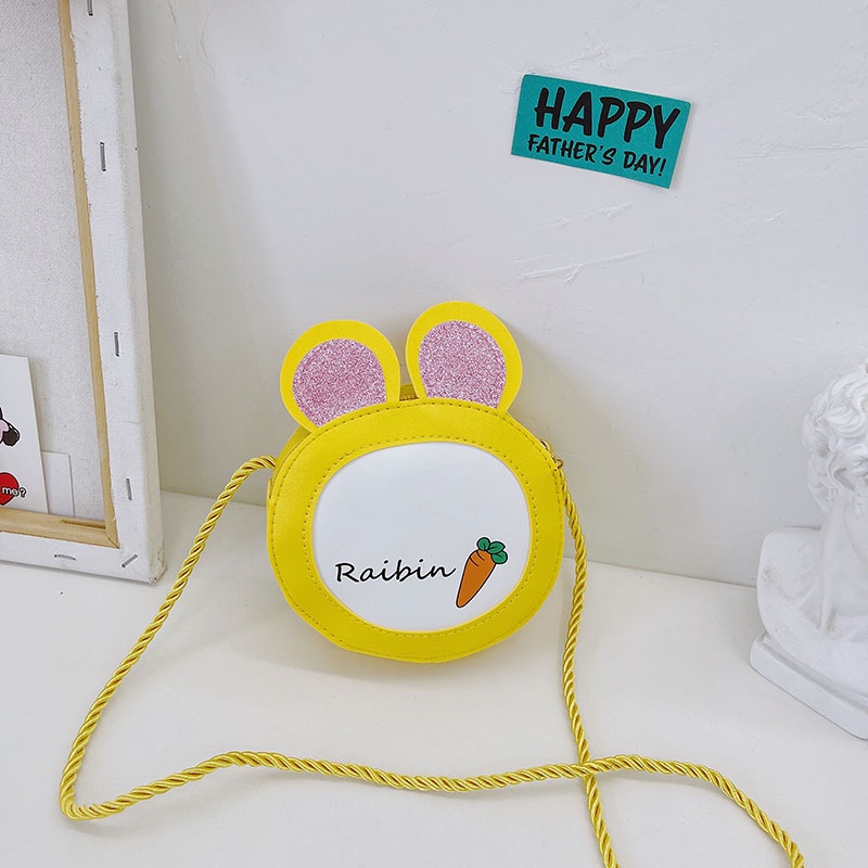 Túi Xách Tai Thỏ Đính Kim Sa Dễ Thương Cho Bé