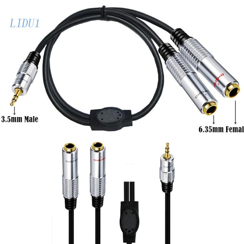 Cáp ChuyểN ĐổI LIDU1 3.5mm Sang 6.35mm Lỗ CắM 6.35mm - ĐầU CắM 3.5mm Mic