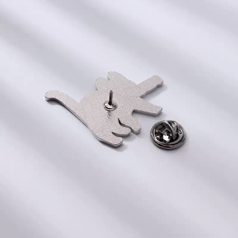 Cute Kitten Creative Cute and Funny Alloy Brooch Badge Male and Female Decoration for Students