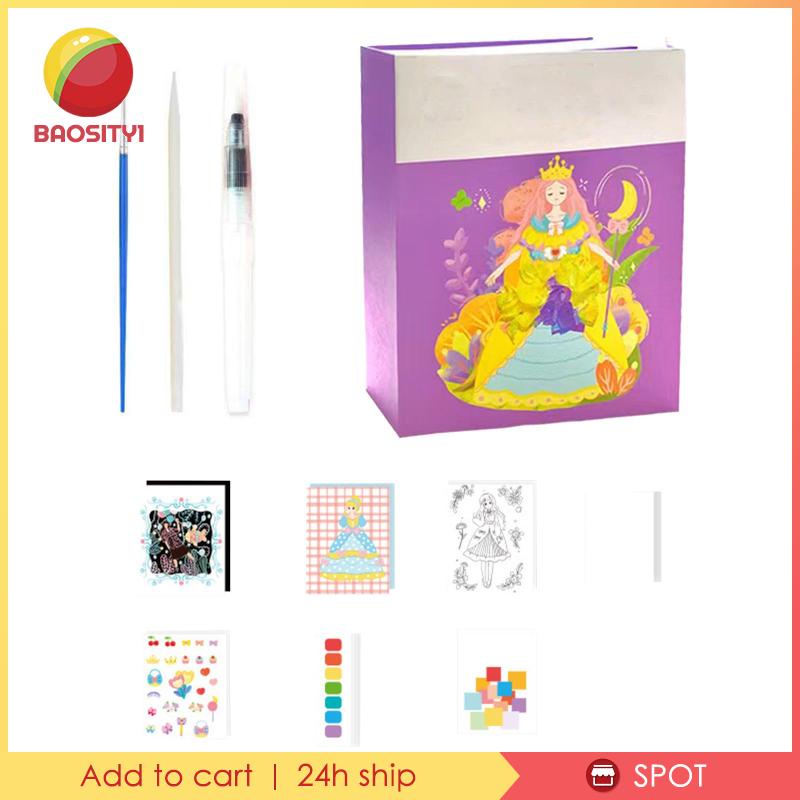 [Baosity1] Sách Tô Màu Hóa Trang Công Chúa Giáo Dục Thiết Kế Sáng Tạo