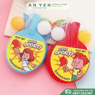 Vợt đánh tennis kèm 1 quả bóng tennis và 1 quả cầu lông cho bé
