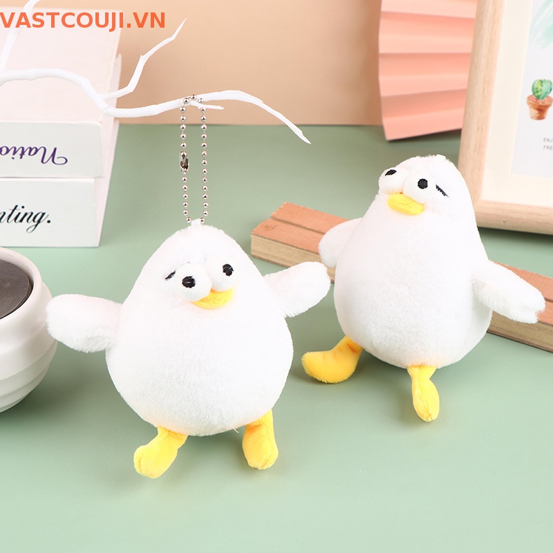 Đồ chơi nhồi bông Hình Chú Gà Con Đáng Yêu 12cm Gắn Móc Khóa
