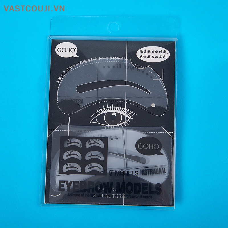 Khuôn Vẽ Lông Mày 6 Kiểu Tự Làm Tiện Dụng