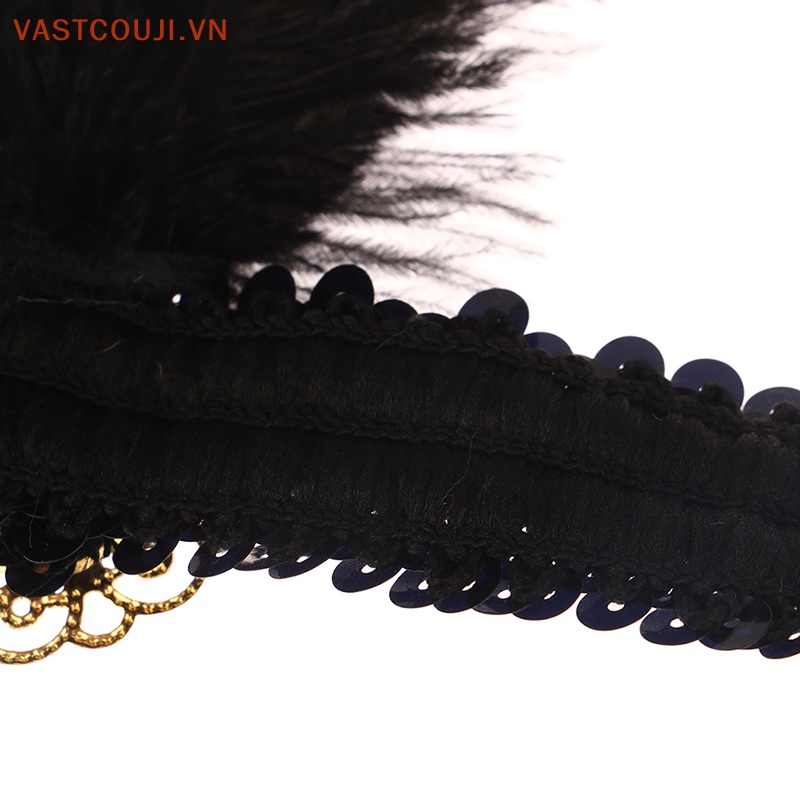 Băng Đô Cài Tóc Đính Lông Vũ Và Ngọc Trai Dễ Thương Sáng Tạo Thời Trang Dự Tiệc Cho Nữ