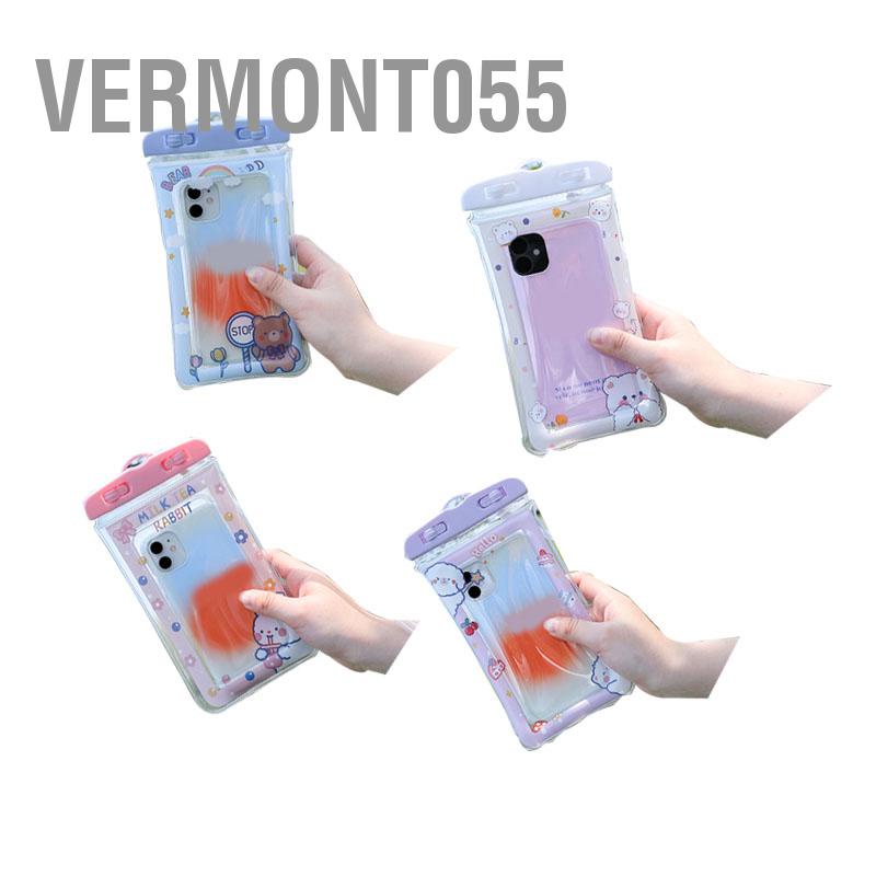 Vermont055 Túi Đựng Điện Thoại Chống Nước Hoạt Hình Dễ Thương Cảm Ứng